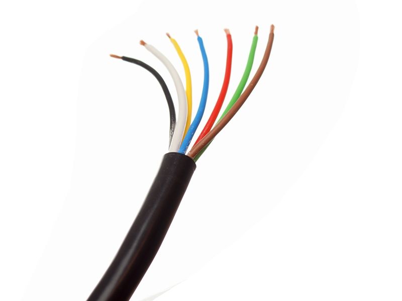 Tilhenger kabel 7 leder  6 x 1.5mm² + 1 x 2.5mm²