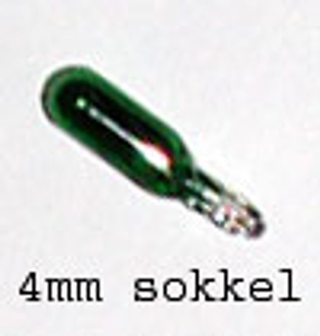 Hovedbilde 1,2 Watt Grønn Instrumentpære ...