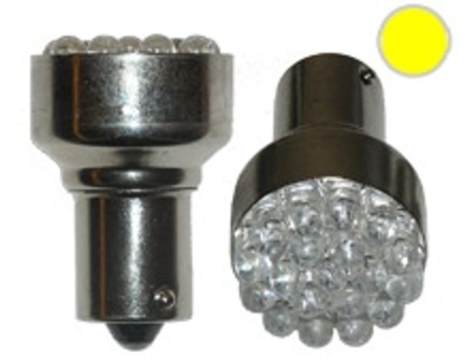 Hovedbilde Gul 19xLED - 12V (21Watt) ...