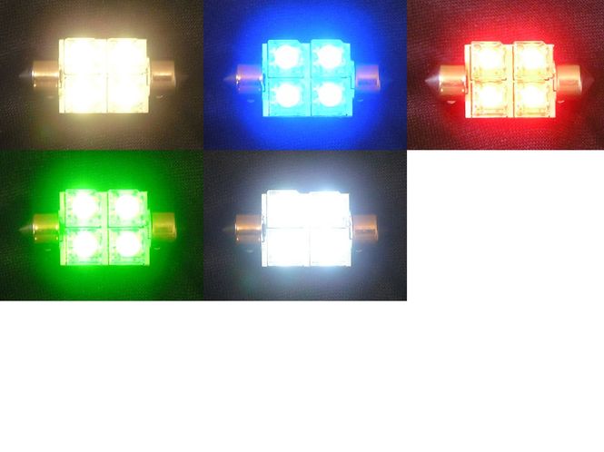 Hovedbilde 12V 38mm 4xS-Flux pinolpære