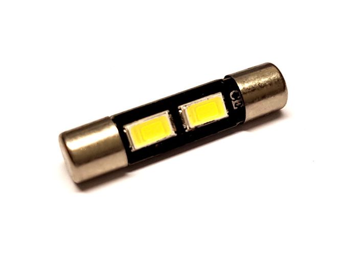 Hovedbilde 12V 29mm Hvit LED pære