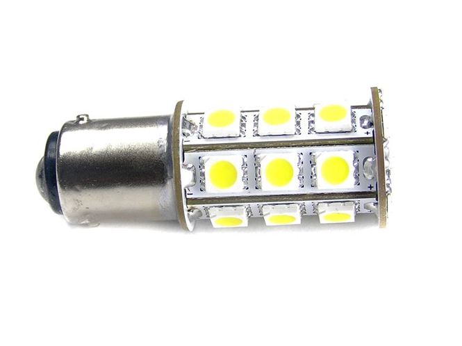 Hovedbilde BA15S 24xSMD LED pære 12v-24V ...