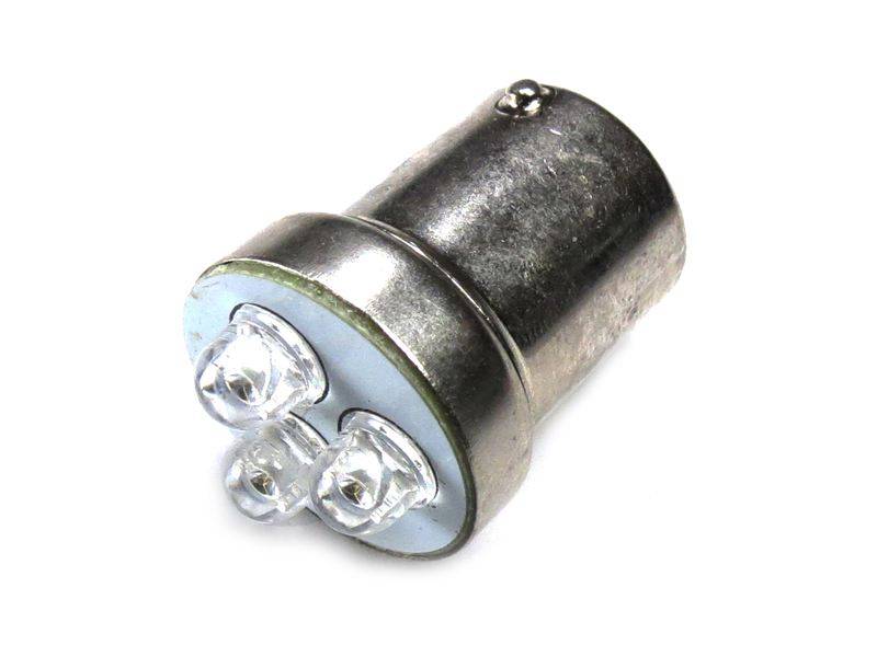 BA15s 3xLED parklys 12V, 2 stk.