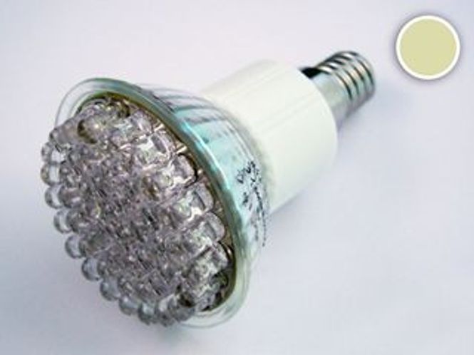 Hovedbilde E14 48xLED Varmhvit pære, ...