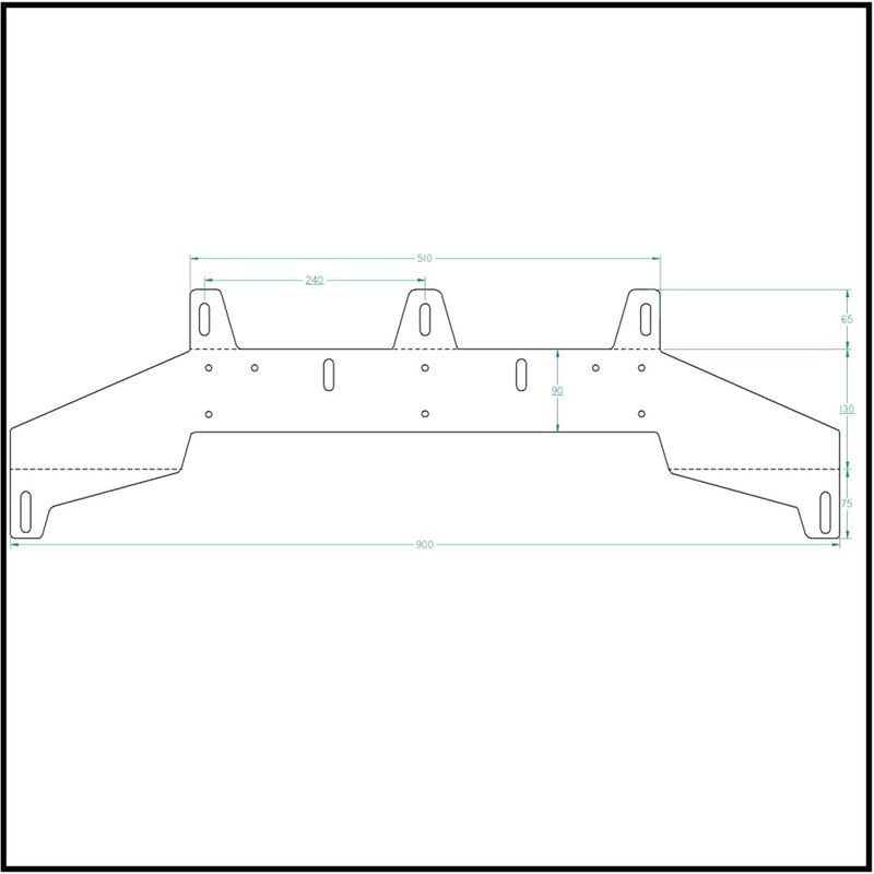 AveluX 3mm skiltbrakett for 5stk ekstralys