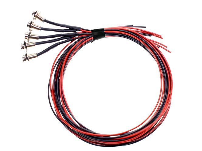Hovedbilde 5 stk 24V dual color LED mini ...