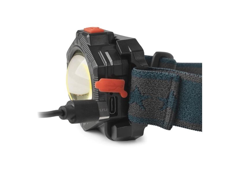ENTAC Multifunksjonell, oppladbar LED-hodelykt, 350 lm