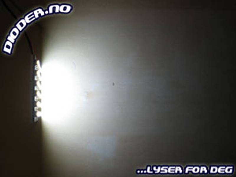 LED Plate 36xSMD LED, Hvitt lys - 12V